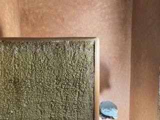 Salle de bain argile et tadelakt